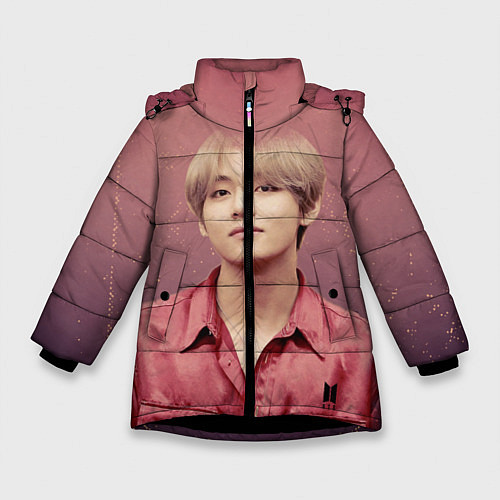 Зимняя куртка для девочки BTS / 3D-Черный – фото 1