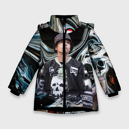 Зимняя куртка для девочки Slava Marlow / 3D-Черный – фото 1