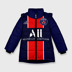 Зимняя куртка для девочки PSG домашняя сезон 2021