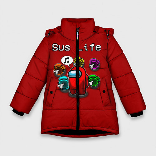 Зимняя куртка для девочки Sus Life / 3D-Черный – фото 1