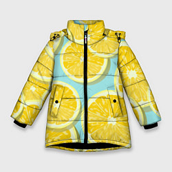 Зимняя куртка для девочки Лимончики