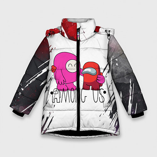 Зимняя куртка для девочки Among Us Friend Z / 3D-Черный – фото 1