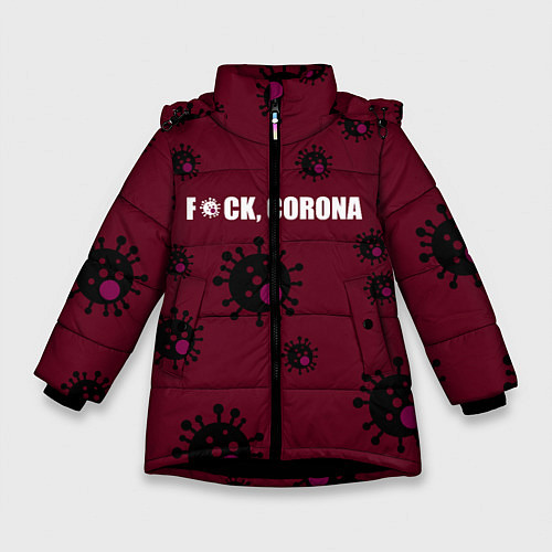 Зимняя куртка для девочки ANTICORONA / 3D-Черный – фото 1
