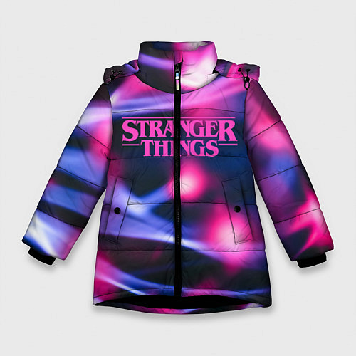 Зимняя куртка для девочки STRANGER THINGS S / 3D-Черный – фото 1