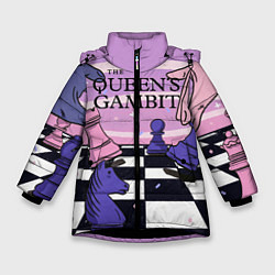 Куртка зимняя для девочки The Queens Gambit, цвет: 3D-черный