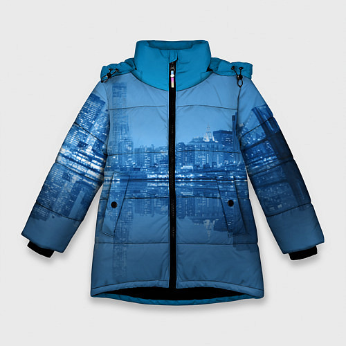 Зимняя куртка для девочки New York / 3D-Черный – фото 1