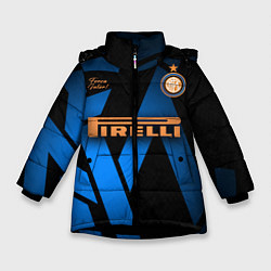 Куртка зимняя для девочки INTER, цвет: 3D-черный