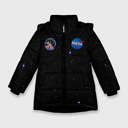 Зимняя куртка для девочки NaSa Space Космос Наса
