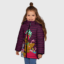 Куртка зимняя для девочки Scoob!, цвет: 3D-красный — фото 2
