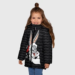Куртка зимняя для девочки Ho!, цвет: 3D-черный — фото 2