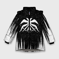 Куртка зимняя для девочки Башня бога Крылатое древо Z, цвет: 3D-светло-серый