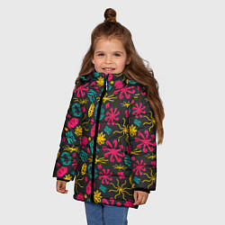 Куртка зимняя для девочки 3D фигуры, цвет: 3D-черный — фото 2