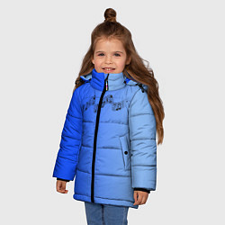 Куртка зимняя для девочки Hill Top, цвет: 3D-черный — фото 2