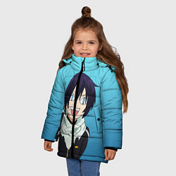 Куртка зимняя для девочки ЯТОЧКА, цвет: 3D-черный — фото 2