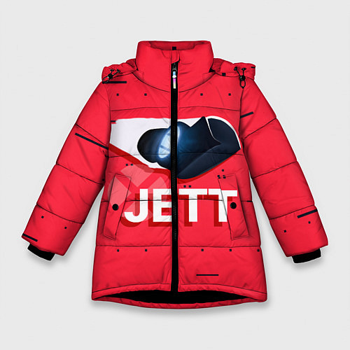 Зимняя куртка для девочки Jett / 3D-Черный – фото 1