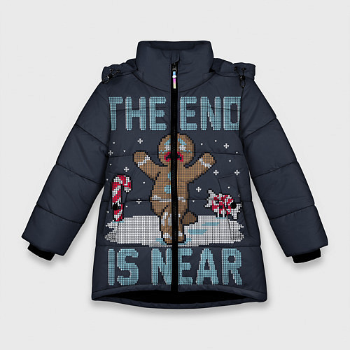 Зимняя куртка для девочки Пряник / 3D-Черный – фото 1