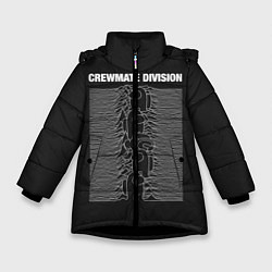 Куртка зимняя для девочки CrewMate Division, цвет: 3D-черный