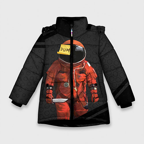 Зимняя куртка для девочки AMONG US - Реалистичный / 3D-Черный – фото 1