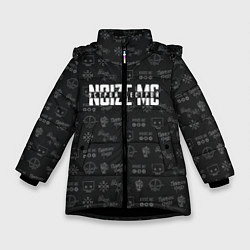 Куртка зимняя для девочки Noize MC, цвет: 3D-черный