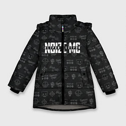 Куртка зимняя для девочки Noize MC, цвет: 3D-светло-серый