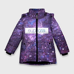 Куртка зимняя для девочки Сериал Euphoria, цвет: 3D-черный