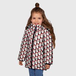 Куртка зимняя для девочки Дед Мороз, цвет: 3D-красный — фото 2