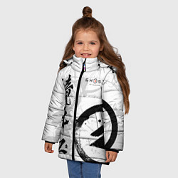 Куртка зимняя для девочки Ghost of Tsushima, цвет: 3D-черный — фото 2