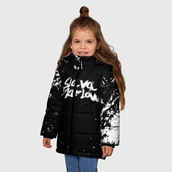 Куртка зимняя для девочки Slava marlow, цвет: 3D-черный — фото 2