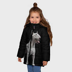 Куртка зимняя для девочки Bully, цвет: 3D-светло-серый — фото 2
