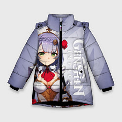 Куртка зимняя для девочки GENSHIN IMPACT, НОЭЛЛЬ, цвет: 3D-черный