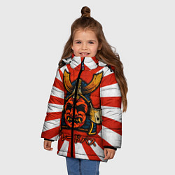 Куртка зимняя для девочки Sun samurai, цвет: 3D-черный — фото 2