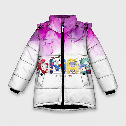 Зимняя куртка для девочки Xmas / 3D-Черный – фото 1