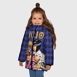 Куртка зимняя для девочки JOJO, цвет: 3D-черный — фото 2