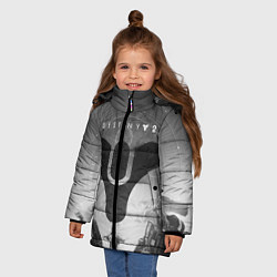 Куртка зимняя для девочки DESTINY, цвет: 3D-черный — фото 2