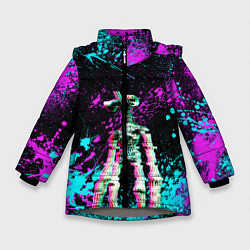 Зимняя куртка для девочки Siren Head - Ultra Glitch