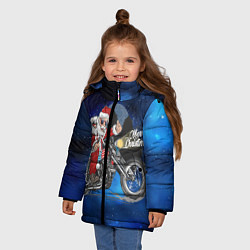 Куртка зимняя для девочки С ветерком, цвет: 3D-черный — фото 2