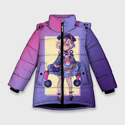 Куртка зимняя для девочки Genshin Impact, цвет: 3D-черный