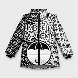 Куртка зимняя для девочки АКАДЕМИЯ АМБРЕЛЛА, цвет: 3D-светло-серый