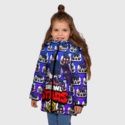 Куртка зимняя для девочки BRAWL STARS EDGAR, цвет: 3D-черный — фото 2