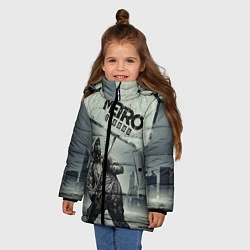 Куртка зимняя для девочки Metro Exodus, цвет: 3D-черный — фото 2