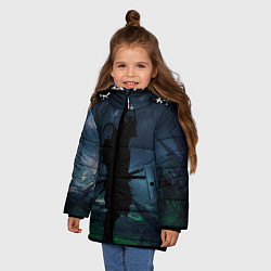 Куртка зимняя для девочки Samurai, цвет: 3D-черный — фото 2