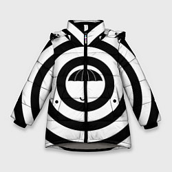 Куртка зимняя для девочки Узор Академия Амбрелла, цвет: 3D-светло-серый