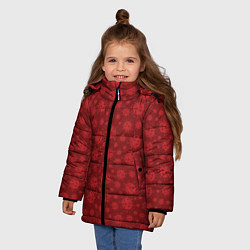 Куртка зимняя для девочки Covid-19, цвет: 3D-черный — фото 2