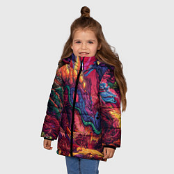 Куртка зимняя для девочки HYPER BEAST, цвет: 3D-светло-серый — фото 2
