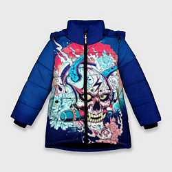 Куртка зимняя для девочки Хання, цвет: 3D-черный