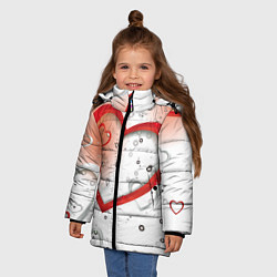 Куртка зимняя для девочки Клуб Романтики, цвет: 3D-черный — фото 2