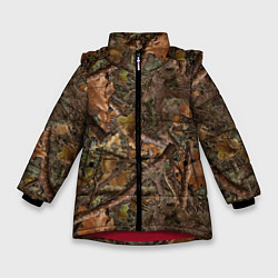 Зимняя куртка для девочки Охотничий камуфляж