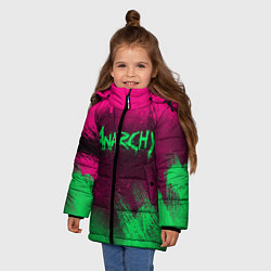 Куртка зимняя для девочки CS GO NEON REVOLUTION v2, цвет: 3D-черный — фото 2