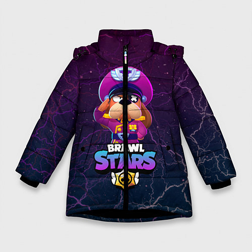 Зимняя куртка для девочки Brawl Stars - Colonel Ruffs / 3D-Черный – фото 1