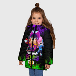 Куртка зимняя для девочки Brawl Stars the StarrForce, цвет: 3D-светло-серый — фото 2